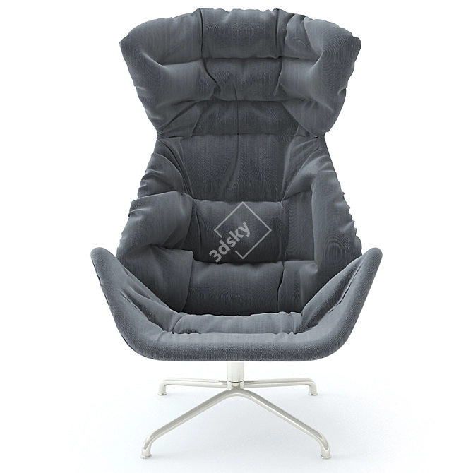 Sleek Thonet Lounge Chair 3D model image 3