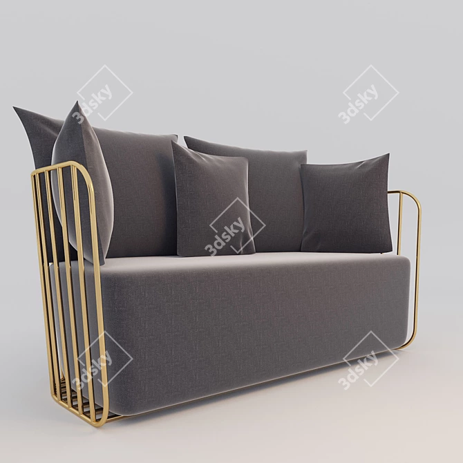 Ethereal Elegance Veil Seat 3D model image 1