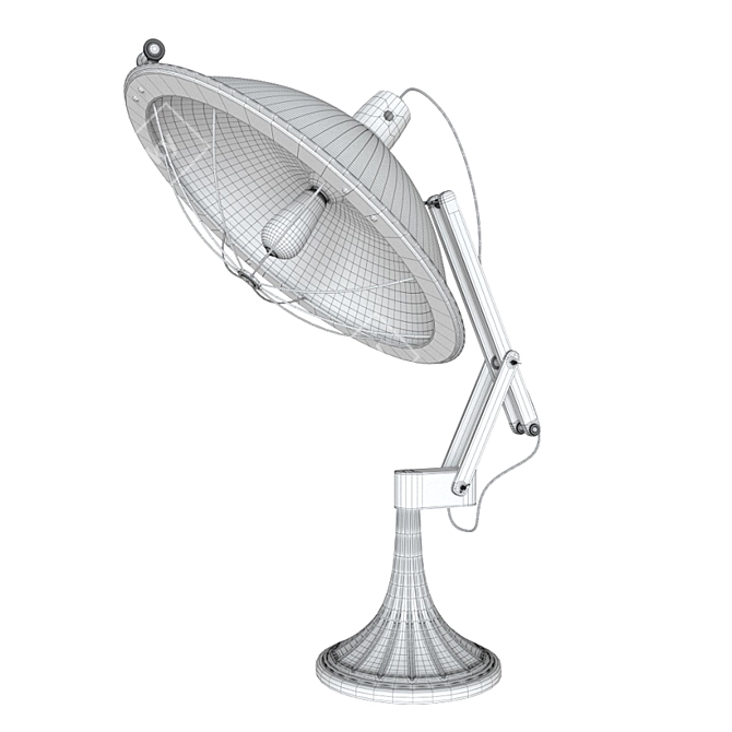 Industrial Loft Table Lamp 3D model image 3