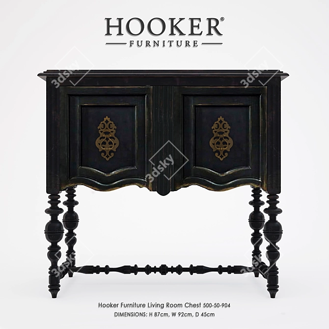 American Hooker Chest: Classic and Stylish 3D model image 1