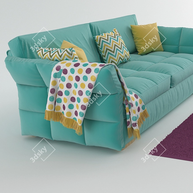 Elegant Lantana Sofa: Exquisite Comfort 3D model image 2