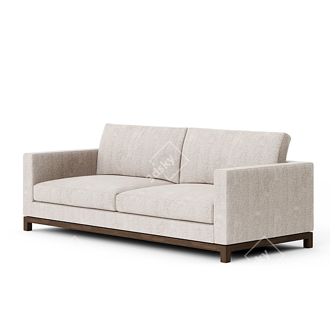 Marko Kraus Zella 3 Seat Sofa: Elegant Comfort for Your Living Space 3D model image 1