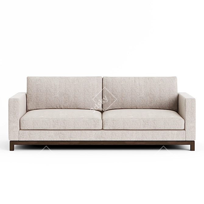 Marko Kraus Zella 3 Seat Sofa: Elegant Comfort for Your Living Space 3D model image 2