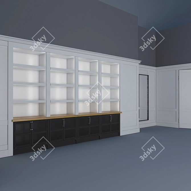 Sleek Wardrobes for Cole Haan Stores 3D model image 2