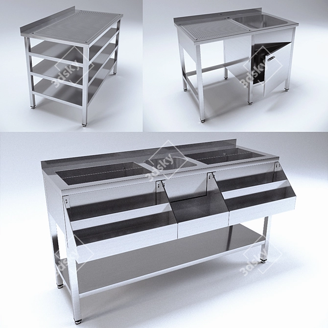 Bar Station Modules 3D model image 1