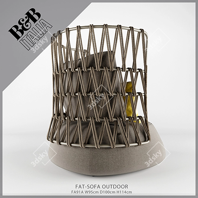 FAT-SOFA OUTDOOR by B&B Italia 3D model image 2