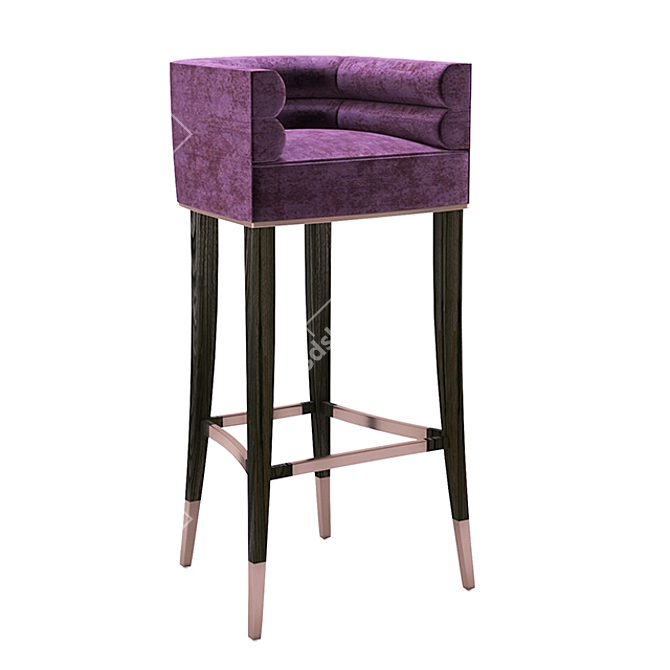 Modern Maa Bar Chair: Stylish and Versatile 3D model image 1