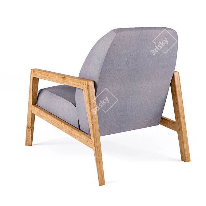 Title: Barlow Chair - Stylish Comfort for Any Space 3D model image 2