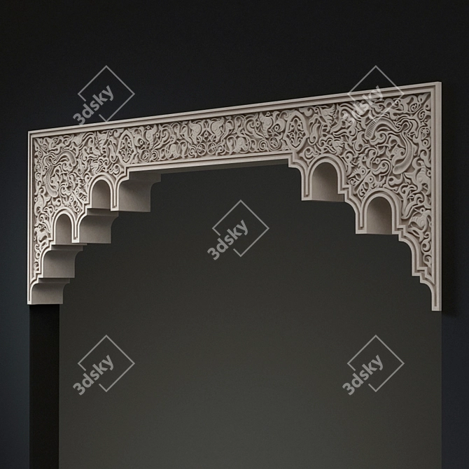 Andalusian Style Arch: Elegant Accent 3D model image 1