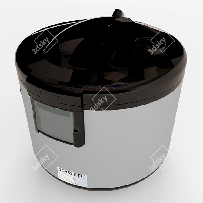 Scarlett 700W 4L Electronic Rice Cooker 3D model image 2