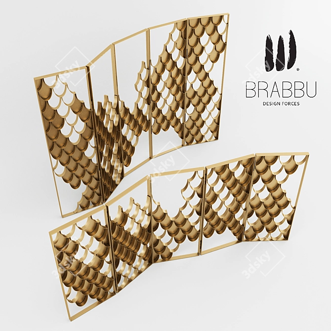 Breathtaking Brabbu Koi Screen Duo 3D model image 1