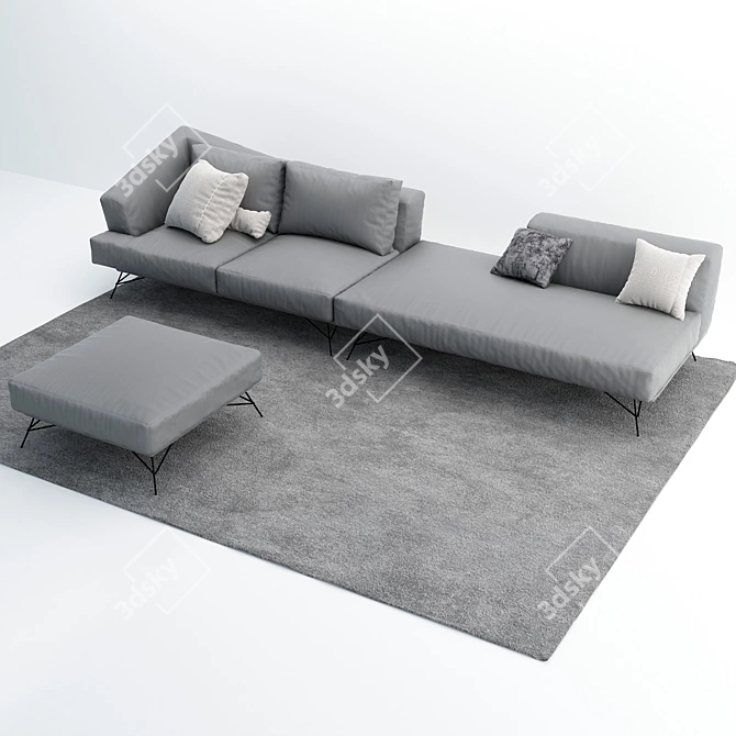 Stylish Lenoxx Sofa by Ditre Italia 3D model image 2