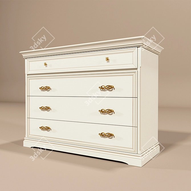 Elegant Vittoria Bedroom Furniture Set 3D model image 3