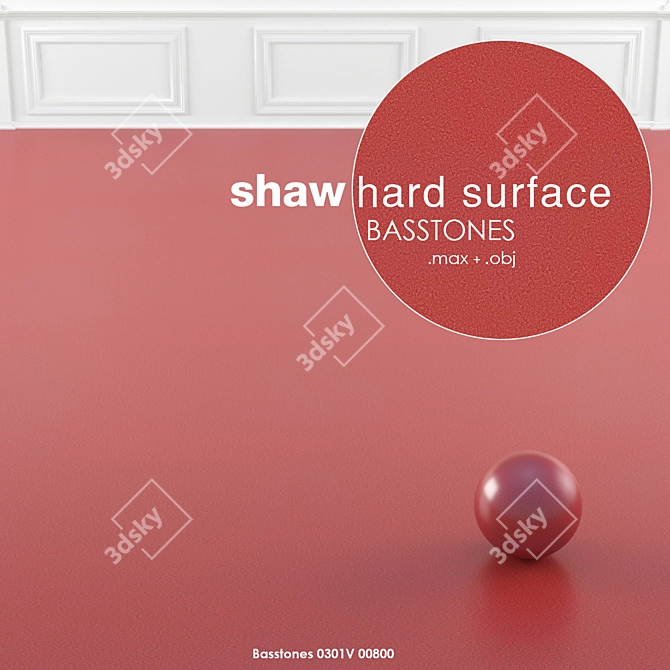 Shaw Homogeneous Basstones Vinyl 3D model image 1