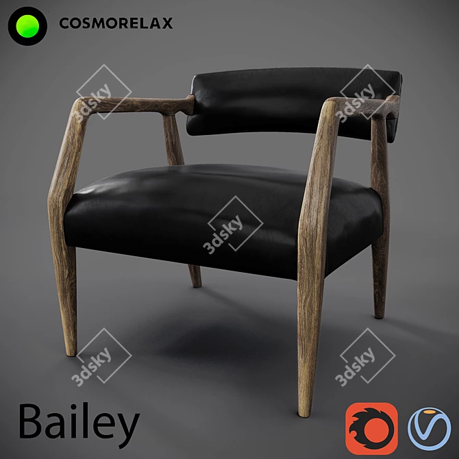 Cosmorelax Bailey: Stylish Comfort at Its Best 3D model image 1