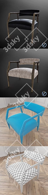 Cosmorelax Bailey: Stylish Comfort at Its Best 3D model image 3