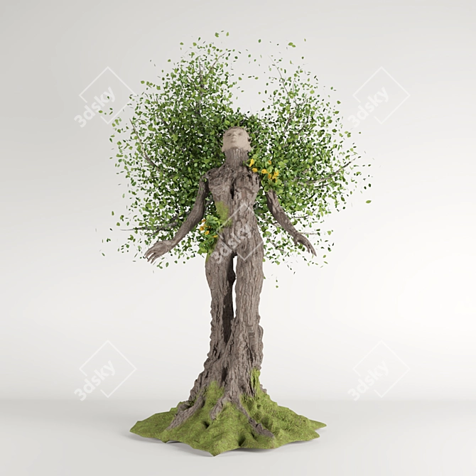 Enchanted Leafy Maiden 3D model image 1