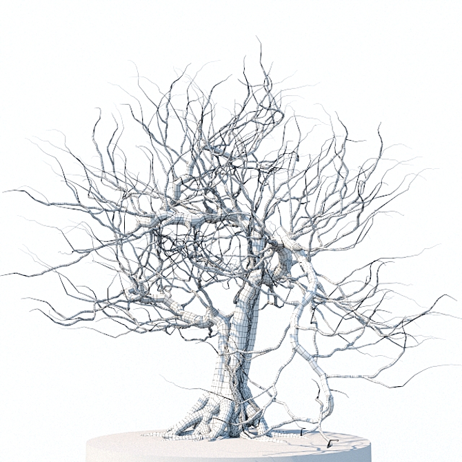 Eerie Tree Sculpture 3D model image 3