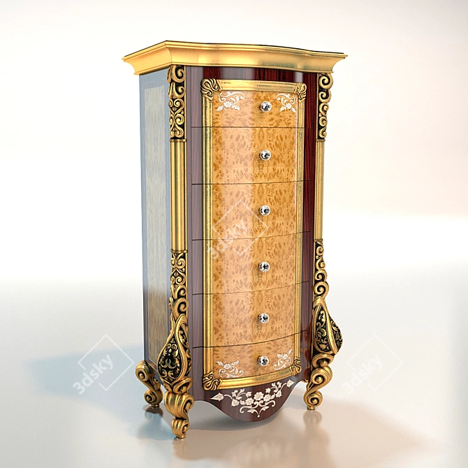 Regal Elegance | Arredamenti Royal Palace Dresser 3D model image 1