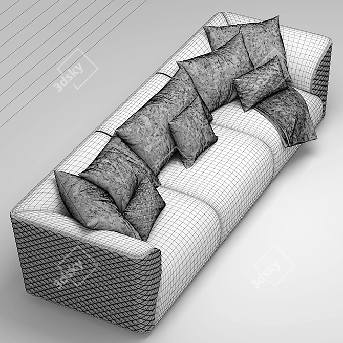 Elegant Winston Sofa for Sophisticated Living 3D model image 3