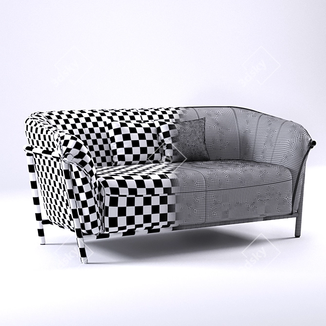 Yas Luxe Sofa: Modern Comfort Elevated 3D model image 2