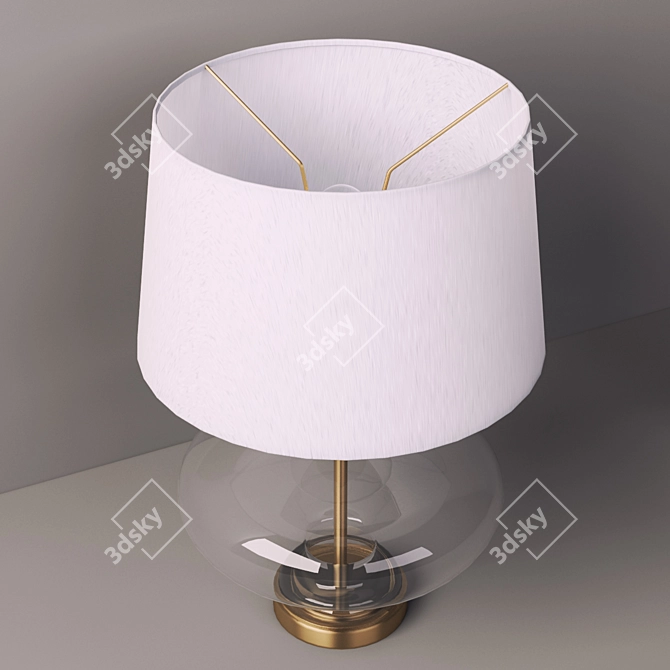 Modern Droplet Lamp Set 3D model image 3