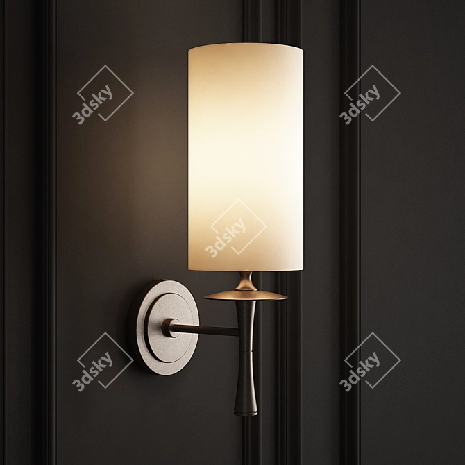 Elegant Drunmore Single Sconce 3D model image 1