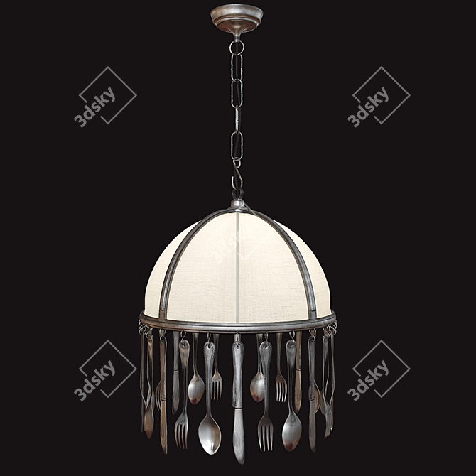 Elegant Eichholtz L'Auberge Chandelier 3D model image 2