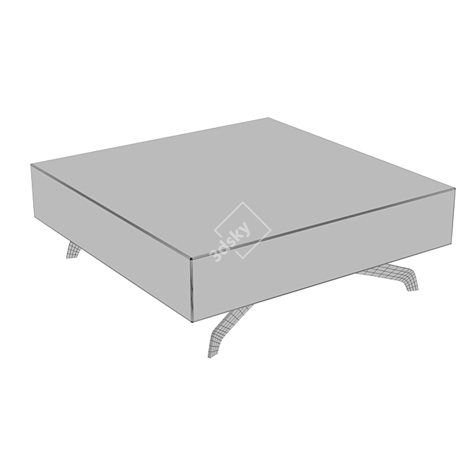 Elegant MDF Bijoux Base Table 3D model image 2