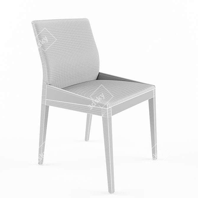 Elegant Grace Chair by Bross 3D model image 3