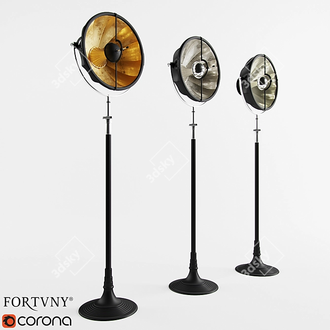 Fortuny Atelier 41 Floor Lamp 3D model image 1