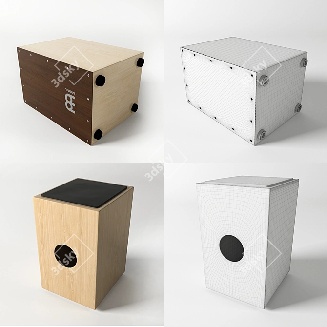 MEINL String Cajon - Compact and Versatile 3D model image 2