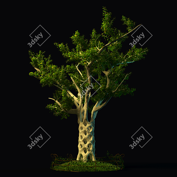 Sycamore Masterpiece: Living Arbors 3D model image 1