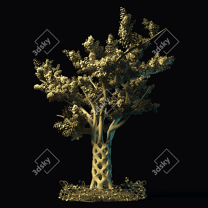 Sycamore Masterpiece: Living Arbors 3D model image 3