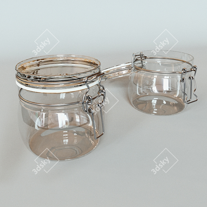 Korken Glass Jar - 0.5L 3D model image 1