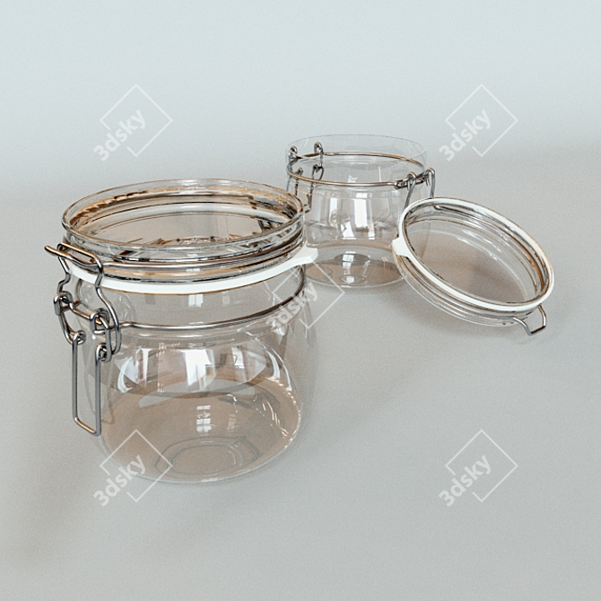 Korken Glass Jar - 0.5L 3D model image 2