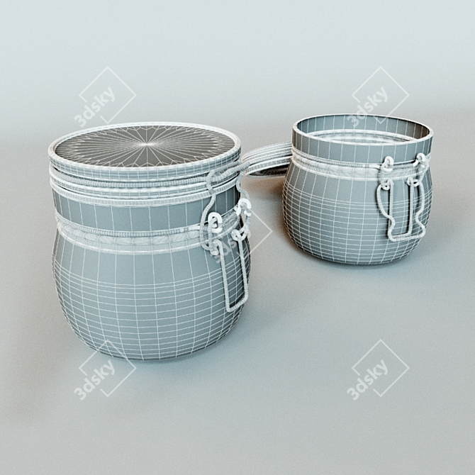 Korken Glass Jar - 0.5L 3D model image 3