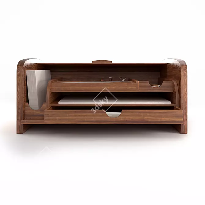 Woodland Workspace Organizer 3D model image 3