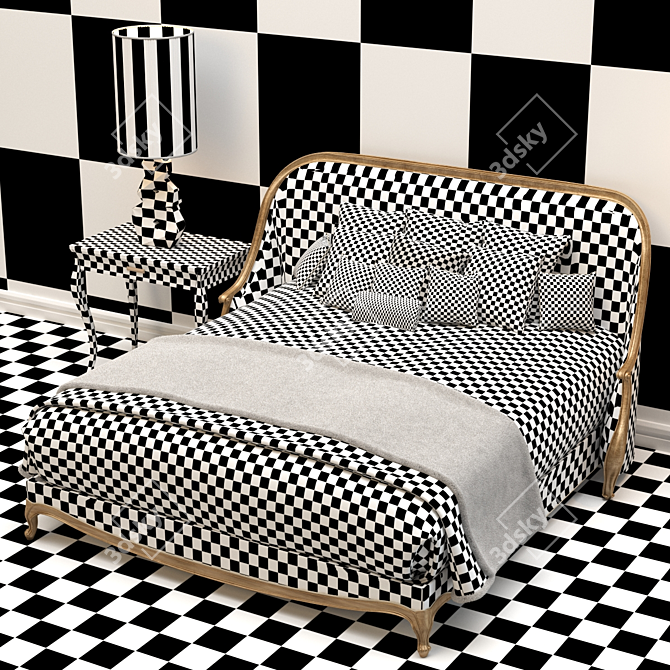 Luxury Christopher Guy Bedroom Set 3D model image 3