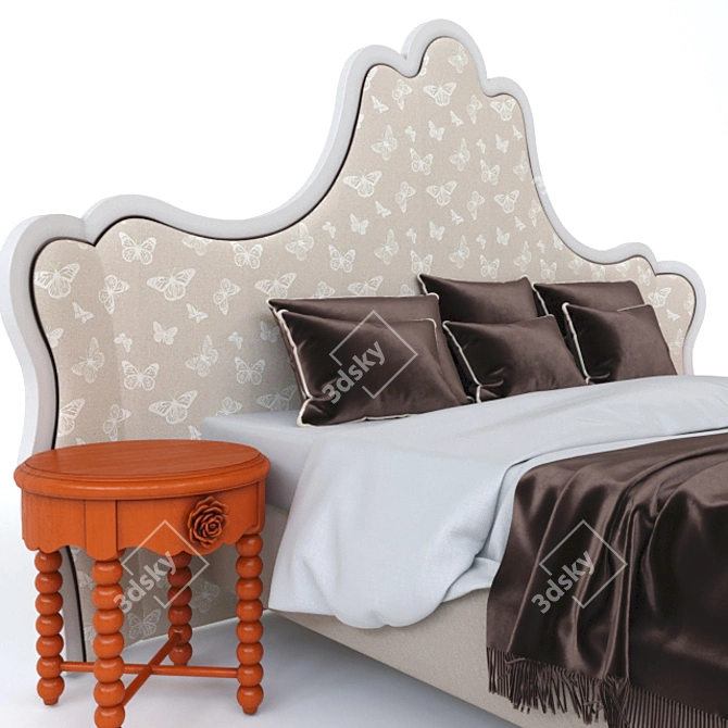 Cozy Rest  Rondini Karolina Bed 3D model image 2