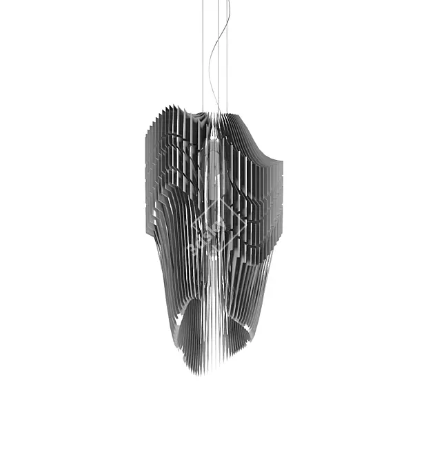 Zaha Hadid's Elegant Lamp 3D model image 1