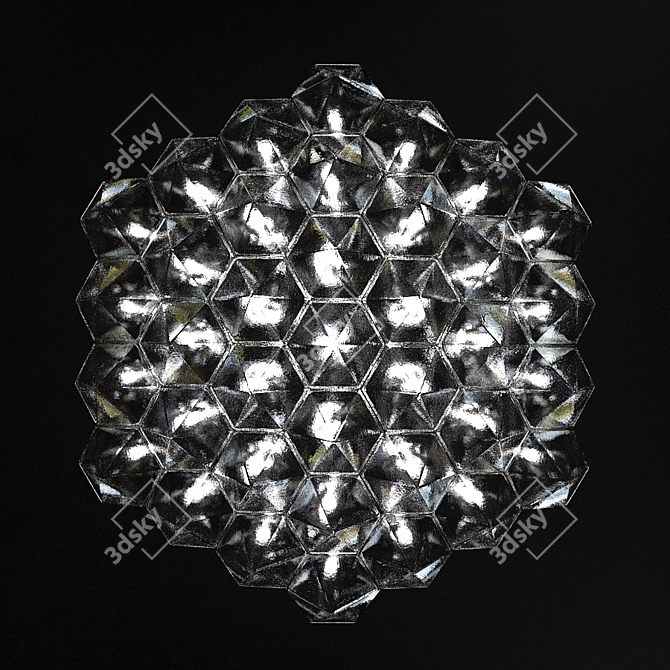 Elegant Facet Lighting Fixture 3D model image 2