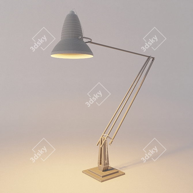 Modern Desk Lamp 3D model image 2