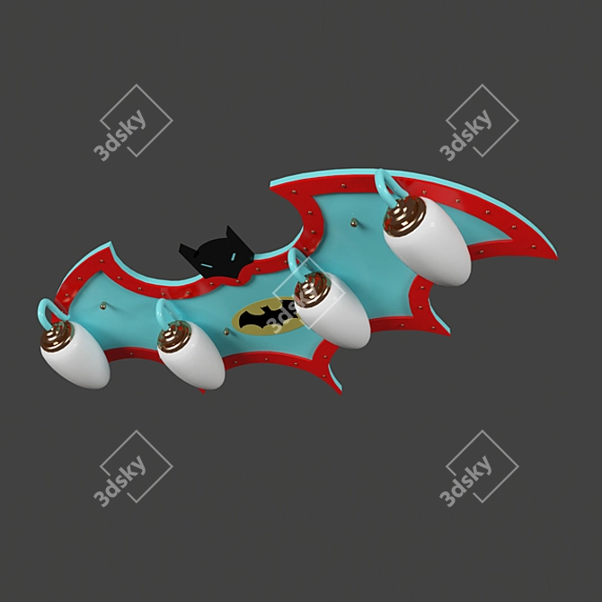 Batman LED Ceiling Light 3D model image 1