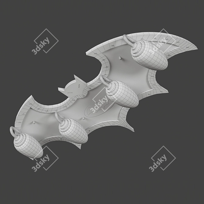 Batman LED Ceiling Light 3D model image 3