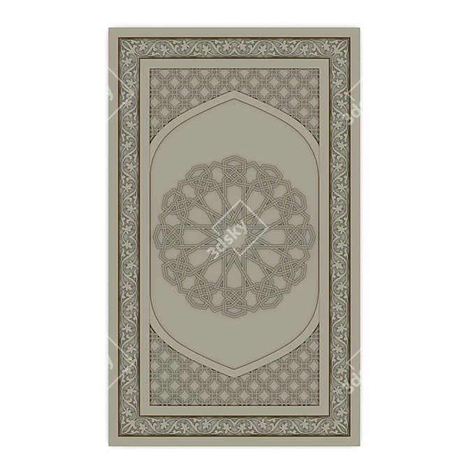 Title: Arabesque Décor Accent 3D model image 1