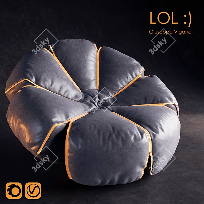 Elegant Lol Chair by Giuseppe Vigano 3D model image 1