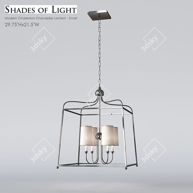 Modern Charleston Chandelier: Elegant Illumination 3D model image 1