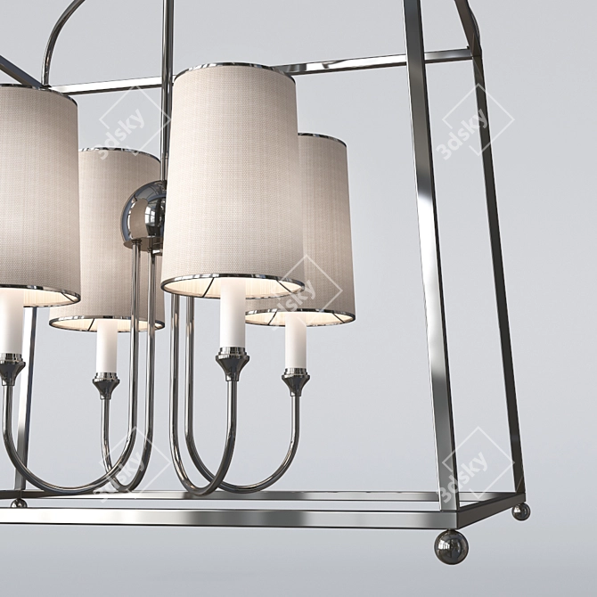 Modern Charleston Chandelier: Elegant Illumination 3D model image 2