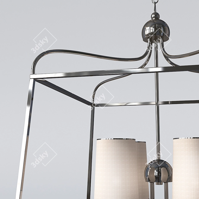 Modern Charleston Chandelier: Elegant Illumination 3D model image 3